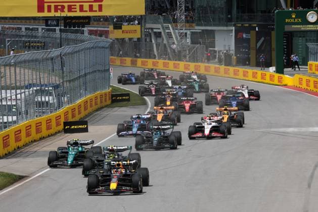 F1 Grand Prix Of Canada Start of the Formula 1 Grand Prix of Canada at Circuit Gilles Villeneuve in Montreal, Canada on June 18, 2023. Montreal Canada  Copyright: xJakubxPorzyckix originalFilename:porzycki-f1grandp230618_npv2C.jpg