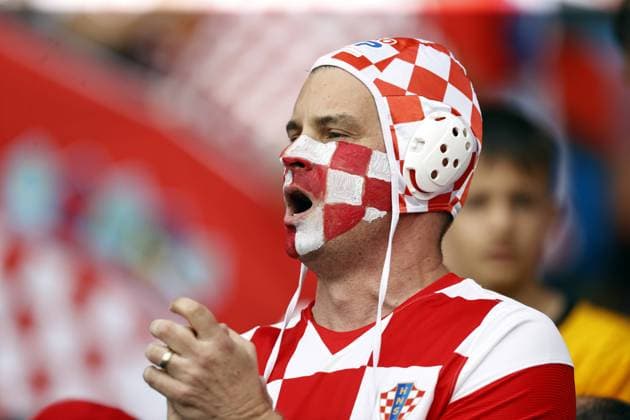 ROTTERDAM - Croatian fans during the UEFA Nations League final match between Croatia and Spain at Feyenoord Stadion de Kuip on June 18, 2023 in Rotterdam, Netherlands. AP Dutch Height MAURICE OF STONE UEFA Nations League 2022 23 Final 2022 2023 xVIxANPxSportx xMauricexvanxSteenxIVx 471928311 originalFilename: 471928311.jpg