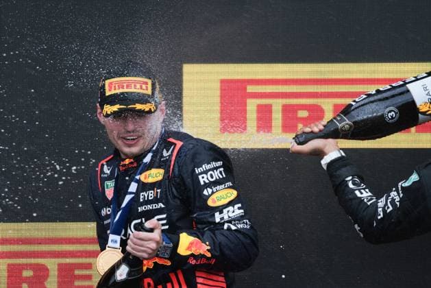 F1 Grand Prix Of Canada Max Verstappen of Red Bull Racing on the podium after the Formula 1 Grand Prix of Canada at Circuit Gilles Villeneuve in Montreal, Canada on June 18, 2023. Montreal Canada  Copyright: xJakubxPorzyckix originalFilename:porzycki-f1grandp230618_npfPi.jpg