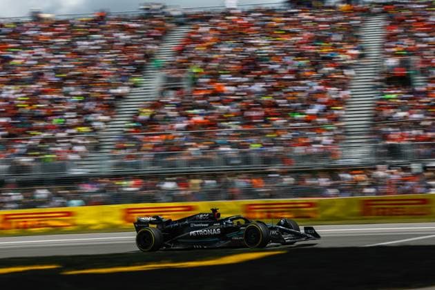 63 George Russell GBR, Mercedes AMG Petronas F1 Team , F1 Grand Prix of Canada at Circuit Gilles Villeneuve on June 18, 2023 in Montreal, Canada Photo by HOCH ZWEI Montreal Canada