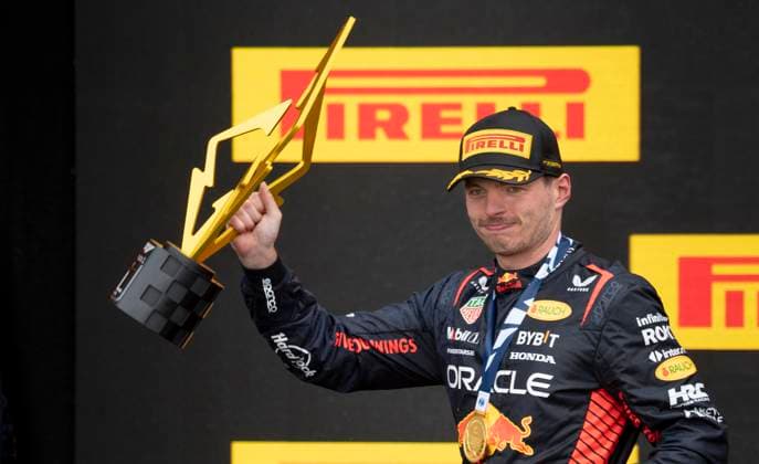June 18, 2023, Montreal, PQ, Canada: Red Bull Racing Max Verstappen of the Netherlands, celebrates his victory following Formula One auto racing action at the Canadian Grand Prix in Montreal, Sunday, June 18, 2023. Max Verstappen  - ZUMAc35_ 20230618_zaf_c35_092 Copyright: xPaulxChiassonx