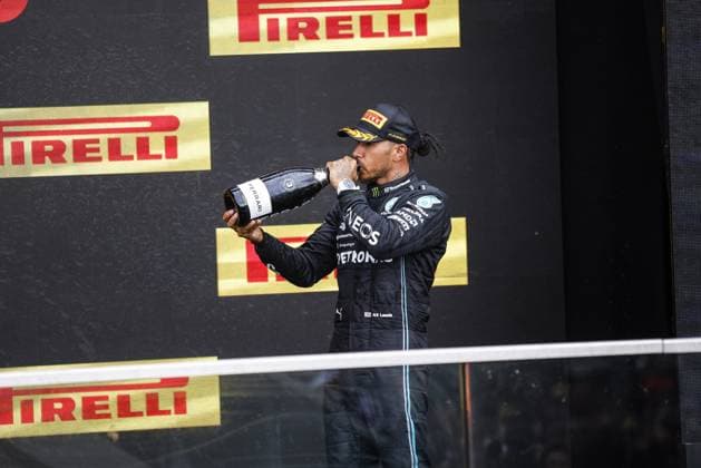 HAMILTON Lewis (gbr), Mercedes AMG F1 Team W14, portrait podium during the Formula 1 Pirelli Grand Prix du Canada, 8th round of the 2023 Formula One World Championship, WM, Weltmeisterschaft from June 16 to 18, 2023 on the Circuit Gilles Villeneuve, in MontrÃ al, Canada - F1 - CANADIAN GRAND PRIX 2023 - RACE DPPI Panoramic  00123021__R5_1486