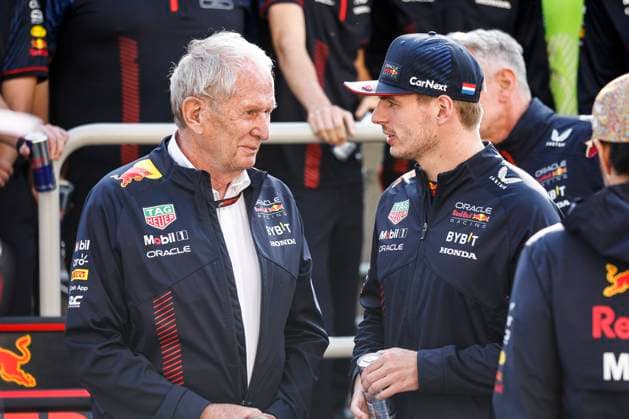 MARKO Helmut (aut), Drivers™ Manager of Red Bull Racing, portrait VERSTAPPEN Max (ned), Red Bull Racing RB19, portrait during the Formula 1 Pirelli Grand Prix du Canada, 8th round of the 2023 Formula One World Championship, WM, Weltmeisterschaft from June 16 to 18, 2023 on the Circuit Gilles Villeneuve, in Montrà al, Canada - F1 - CANADIAN GRAND PRIX 2023 - RACE DPPI Panoramic 00123021__R3_3611