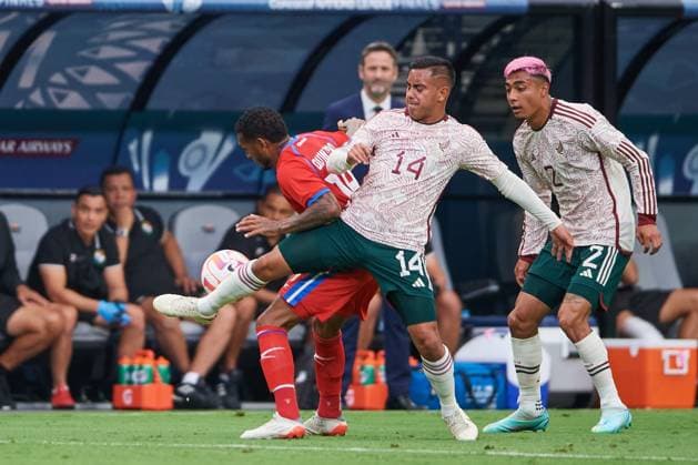 RECORD DATE NOT STATED CONCACAF NATIONS LEAGUE 2022-2023 Panama vs Mexico Third Place Erick Sanchez of Panama during the game Panama vs Mexico (Mexican national team, Nationalteam , corresponding to Third Place of Final Four of the CONCACAF Nations League 2022-2023, at Allegiant Stadium, on June 18, 2023. <br><br> Erick Sanchez de Panama durante el partido Panama vs Mexico (Seleccion Mexicana), correspondiente por el Tercer Lugar de la Final Four de la Liga de Naciones CONCACAF 2022-2023, en el Allegiant Stadium, el 18 de junio de 2023. LAS VEGAS NEVADA ESTADOS UNIDOS  Copyright: xCristianxdexMarchenax 20230618172748_CNL_23_3RD_PAN_MEX_SANCHEZ186
