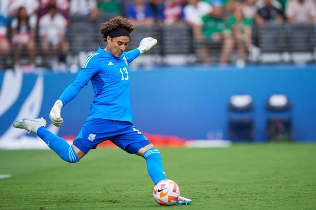 RECORD DATE NOT STATED CONCACAF NATIONS LEAGUE 2022-2023 Panama vs Mexico Third Place Guillermo Ochoa of Mexico during the game Panama vs Mexico (Mexican national team, Nationalteam , corresponding to Third Place of Final Four of the CONCACAF Nations League 2022-2023, at Allegiant Stadium, on June 18, 2023. <br><br> Guillermo Ochoa de Mexico durante el partido Panama vs Mexico (Seleccion Mexicana), correspondiente por el Tercer Lugar de la Final Four de la Liga de Naciones CONCACAF 2022-2023, en el Allegiant Stadium, el 18 de junio de 2023. LAS VEGAS NEVADA ESTADOS UNIDOS  Copyright: xCristianxdexMarchenax 20230618181756_CNL_23_3RD_PAN_MEX_OCHOA324