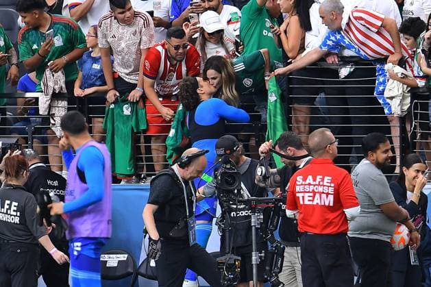 RECORD DATE NOT STATED CONCACAF NATIONS LEAGUE 2022-2023 Panama vs Mexico Third Place Guillermo Ochoa of Mexico during the game Panama vs Mexico (Mexican national team, Nationalteam , corresponding to Third Place of Final Four of the CONCACAF Nations League 2022-2023, at Allegiant Stadium, on June 18, 2023. <br><br> Guillermo Ochoa de Mexico durante el partido Panama vs Mexico (Seleccion Mexicana), correspondiente por el Tercer Lugar de la Final Four de la Liga de Naciones CONCACAF 2022-2023, en el Allegiant Stadium, el 18 de junio de 2023. LAS VEGAS NEVADA ESTADOS UNIDOS  Copyright: xAdrianxMaciasx 20230618193409_CNL_23_3RD_PAN_MEX_OCHOA433