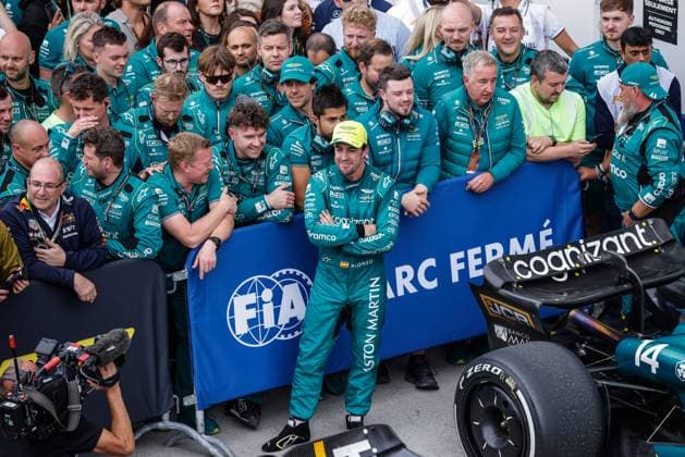14 Fernando Alonso ESP, Aston Martin Aramco Cognizant F1 Team , F1 Grand Prix of Canada at Circuit Gilles Villeneuve on June 18, 2023 in Montreal, Canada Photo by HOCH ZWEI Montreal Canada