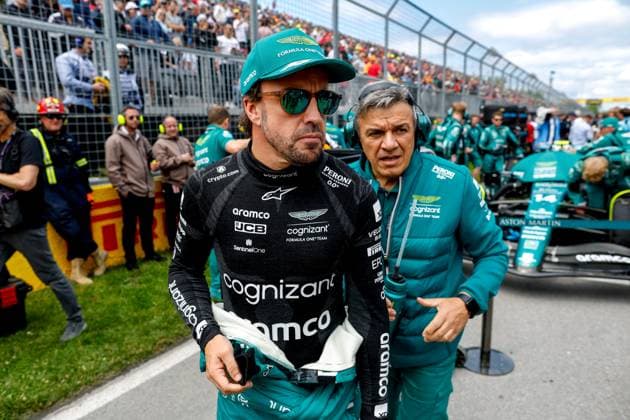 14 Fernando Alonso ESP, Aston Martin Aramco Cognizant F1 Team , F1 Grand Prix of Canada at Circuit Gilles Villeneuve on June 18, 2023 in Montreal, Canada Photo by HOCH ZWEI Montreal Canada