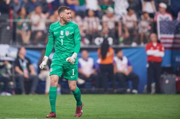 RECORD DATE NOT STATED CONCACAF NATIONS LEAGUE 2022-2023 Canada vs United States Final Matt Turner of USA during the game Canada vs United States (USA), corresponding to Great Final Four of the CONCACAF Nations League 2022-2023, at Allegiant Stadium, on June 18, 2023. <br><br> Matt Turner de USA durante el partido Canada vs Estados Unidos (EUA), correspondiente a la Gran Final del Final Four de la Liga de Naciones CONCACAF 2022-2023, en el Allegiant Stadium, el 18 de junio de 2023. LAS VEGAS NEVADA ESTADOS UNIDOS  Copyright: xCristianxdexMarchenax 20230618202031_CNL_23_F_CAN_USA_TURNER110