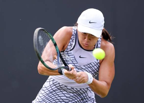 Mandatory Credit: Photo by Ryan Browne Shutterstock (13975088d) Xiyu Wang of China during her Qualifying round against Viktoriya Tomova of Bulgaria. Rothesay Classic, Day One, Tennis, Edgbaston Priory Club, Birmingham, UK - 19 Jun 2023 Rothesay Classic, Day One, Tennis, Edgbaston Priory Club, Birmingham, UK - 19 Jun 2023 Copyright: xRyanxBrowne Shutterstockx 13975088d