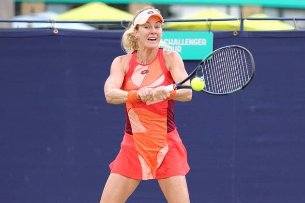 Ilkley Tennis Club, Ilkley, England, June 19th 2023: Urszula Radwanska during the W100 Ilkley against Raluca Serban at Ilkley Tennis Club (Sean Chandler SPP) Copyright: xSeanxChandlerx xSPPx spp-en-SeChSp-W100 Ilkley - Raluca Serban v Urszula Radwanska - Ilkley Tennis Club-1443