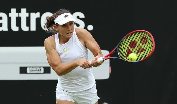 Varvara Gracheva, Centre Court at the tennis facility of LTTC Rot Weiss e V Steffi Graf Stadium Tennis bett1 open WTA 500 tournament on grass women season 2022 2023 19 06 2023