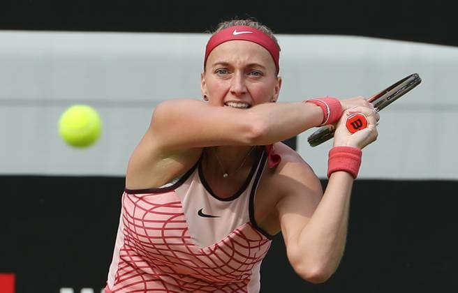 Petra Kvitova CZE , Centre Court at the tennis facility of LTTC Rot Weiss e V Steffi Graf Stadium Tennis bett1 open WTA 500 tournament on grass women season 2022 2023 19 06 2023