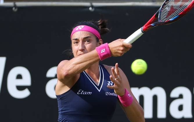 Caroline Garcia FRA , Centre Court at the tennis facility of LTTC Rot Weiss e V Steffi Graf Stadium Tennis bett1 open WTA 500 tournament on grass women season 2022 2023 19 06 2023