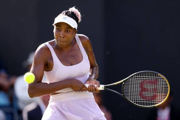 Mandatory Credit: Photo by Ryan Browne Shutterstock (13975088bp) Venus Williams of the USA during her round of 32 match with Camila Giorgi of Italy. Rothesay Classic, Day One, Tennis, Edgbaston Priory Club, Birmingham, UK - 19 Jun 2023 Rothesay Classic, Day One, Tennis, Edgbaston Priory Club, Birmingham, UK - 19 Jun 2023 Copyright: xRyanxBrowne Shutterstockx 13975088bp