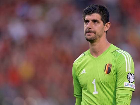 BRUSSELS - Belgium goalkeeper Thibaut Courtois during the UEFA EURO, EM, Europameisterschaft,Fussball 2024 qualifying match between Belgium and Austria at King Baudouin Stadium on June 17, 2023 in Brussels, Belgium. AP Dutch Height UEFA EURO 2024 Qualifying Round - group F 2022 2023 xVIxANPxSportx xGerritxvanxKeulenxIVx 471991399 originalFilename: 471991399.jpg