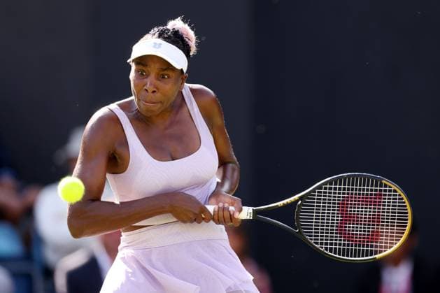 Mandatory Credit: Photo by Ryan Browne Shutterstock (13975088ch) Venus Williams of the USA during her round of 32 match with Camila Giorgi of Italy. Rothesay Classic, Day One, Tennis, Edgbaston Priory Club, Birmingham, UK - 19 Jun 2023 Rothesay Classic, Day One, Tennis, Edgbaston Priory Club, Birmingham, UK - 19 Jun 2023 Copyright: xRyanxBrowne Shutterstockx 13975088ch
