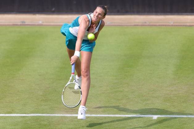 Petra Kvitova, CZE, during first round at 2023 bett1 Open in Berlin, 19 06 2023