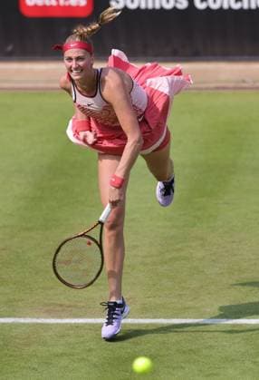 Karolina Pliskova, CZE, during first round at 2023 bett1 Open in Berlin, 19 06 2023