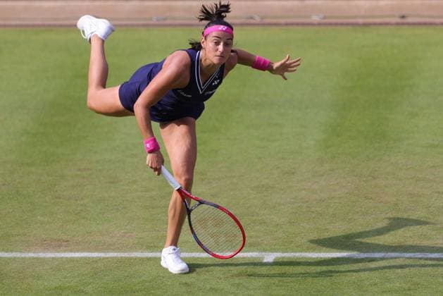 Caroline Garcia, FRA, during first round at 2023 bett1 Open in Berlin, 19 06 2023