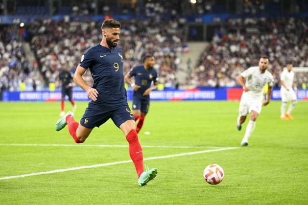 GIROUD Olivier (FRA) FOOTBALL : France vs Grece - Qualifications Euro2024 - 19 06 2023 JBAutissier Panoramic  