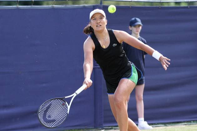 Ilkley Tennis Club, England, June 19th 2023: Harmony Tan during the W100 Ilkley against Jesika Maleckova at Ilkley Tennis Club (Sean Chandler SPP) Copyright: xSeanxChandlerx xSPPx spp-en-SeChSp-W100 Ilkley - Jesika Maleckova v Harmony Tan - Ilkley Tennis Club-4