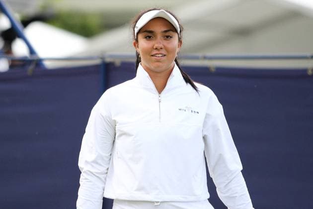 Ilkley Tennis Club, England, June 19th 2023: Katrina Scott during the W100 Ilkley against Maddison Inglis at Ilkley Tennis Club (Sean Chandler SPP) Copyright: xSeanxChandlerx xSPPx spp-en-SeChSp-W100 Ilkley - Katrina Scott v Maddison Inglis - Ilkley Tennis Club-1