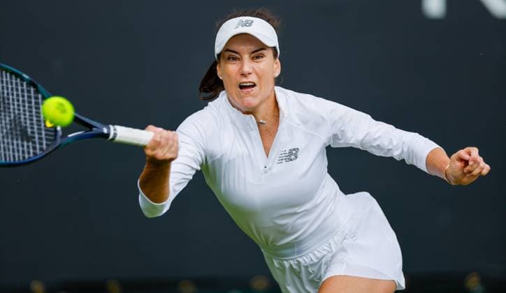 20th June 2023; Edgbaston Priory Club, Birmingham, England: Rothesay Classic Birmingham, Day 2; Sorana Cirstea (ROU) during her match against Ana Bogdan (ROU)  ActionPlus12521554 RogerxEvans