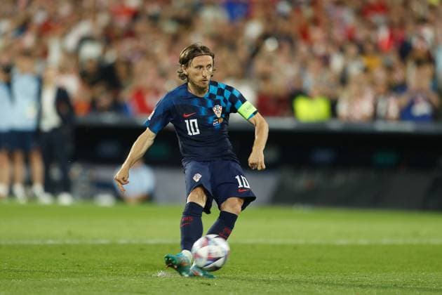 Luka Modric (CRO), JUNE 18, 2023 - Football Soccer : UEFA Nations League final match between Croatia 0 (PK 4-5) 0 Spain at the Stadion Feijenoord De Kuip in Rotterdam, Netherlands. Noxthirdxpartyxsales  (222191108)