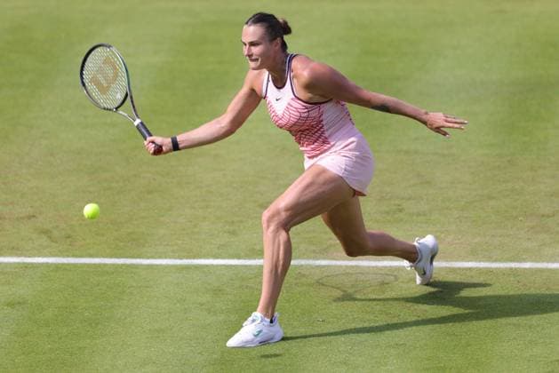 Aryna Sabalenka, BLR, during first round at 2023 bett1 Open in Berlin, 20 06 2023