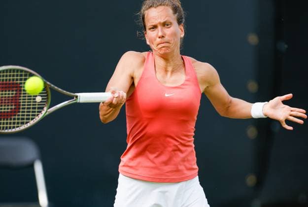 20th June 2023; Edgbaston Priory Club, Birmingham, England: Rothesay Classic Birmingham, Day 2; Barbora Strycova (CZE) during her match against Magdalena Frech (POL)  ActionPlus12521668 RogerxEvans