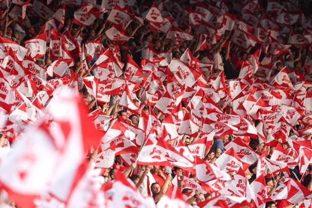 SOCCER - UEFA EURO, EM, Europameisterschaft,Fussball 2024 Quali, AUT vs SWE VIENNA,AUSTRIA,20.JUN.23 - SOCCER - European Qualifiers 2024, OEFB international match, Länderspiel, Nationalmannschaft Austria vs Sweden. Image shows fans of AUT.  GEPAxpictures xArminxRauthner