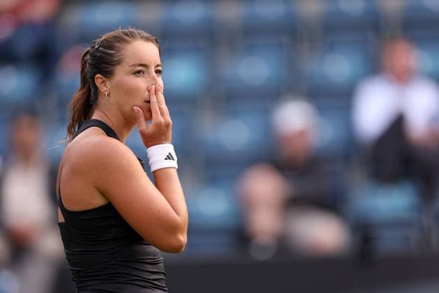 Mandatory Credit: Photo by Ryan Browne Shutterstock (13975264cd) Jodie Burrage of Great Britain during her round of 32 match against Harriet Dart of Great Britain. Rothesay Classic, Day Two, Tennis, Edgbaston Priory Club, Birmingham, UK - 20 Jun 2023 Rothesay Classic, Day Two, Tennis, Edgbaston Priory Club, Birmingham, UK - 20 Jun 2023 Copyright: xRyanxBrowne Shutterstockx 13975264cd