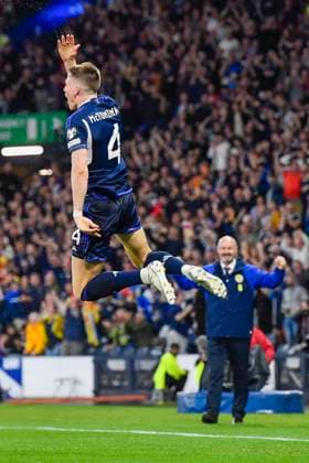Scotland v Georgia UEFA EURO, EM, Europameisterschaft,Fussball 2024 Qualifiers Scott McTominay of Scotland celebrates his sides goal during the UEFA Euro 2024 Qualifiers Group A match at Hampden Park, Glasgow Copyright: xJamiexJohnstonx FIL-18634-0072 UK Newspapers OUT