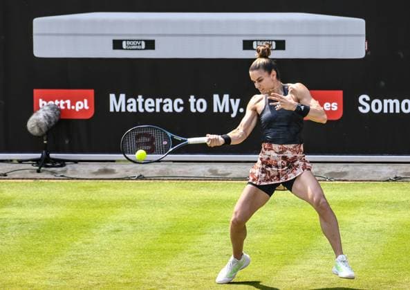 21 06 2023, xlakx, sports tennis, WTA Tour 2023 in Berlin emspor, v l Maria Sakkari Greece Berlin