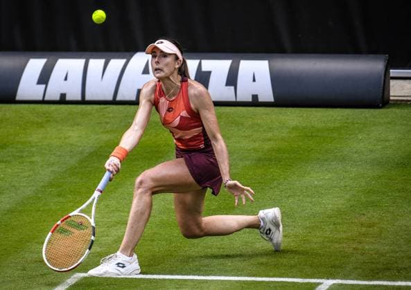 21 06 2023, xlakx, sports tennis, WTA Tour 2023 in Berlin emspor, v l Alize Cornet France Berlin