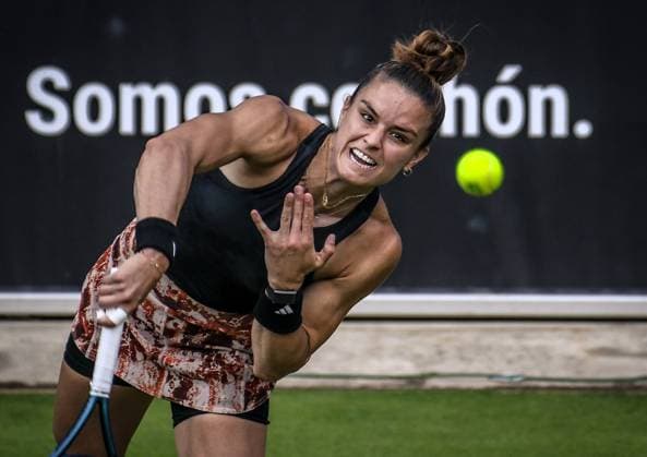 21 06 2023, xlakx, sports tennis, WTA Tour 2023 in Berlin emspor, v l Maria Sakkari Greece Berlin