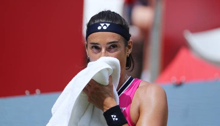 Caroline Garcia FRA , Centre Court at the tennis facility of LTTC Rot Weiss e V Steffi Graf Stadium Tennis bett1 open WTA 500 tournament on grass women season 2022 2023 21 06 2023
