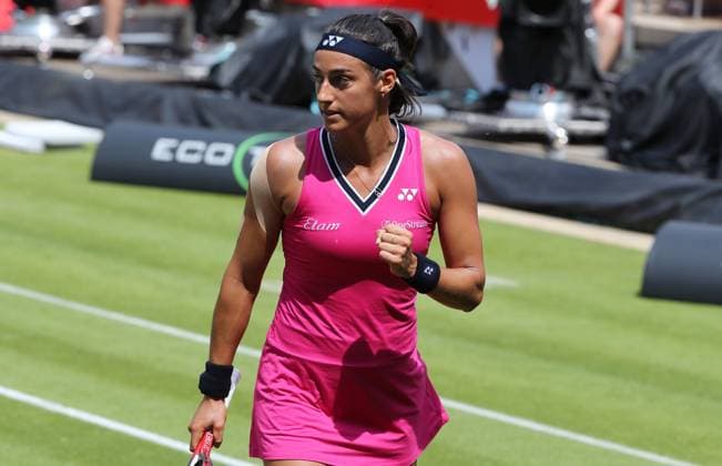 Caroline Garcia FRA , Centre Court at the tennis facility of LTTC Rot Weiss e V Steffi Graf Stadium Tennis bett1 open WTA 500 tournament on grass women season 2022 2023 21 06 2023