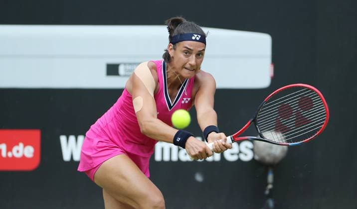Caroline Garcia FRA , Centre Court at the tennis facility of LTTC Rot Weiss e V Steffi Graf Stadium Tennis bett1 open WTA 500 tournament on grass women season 2022 2023 21 06 2023