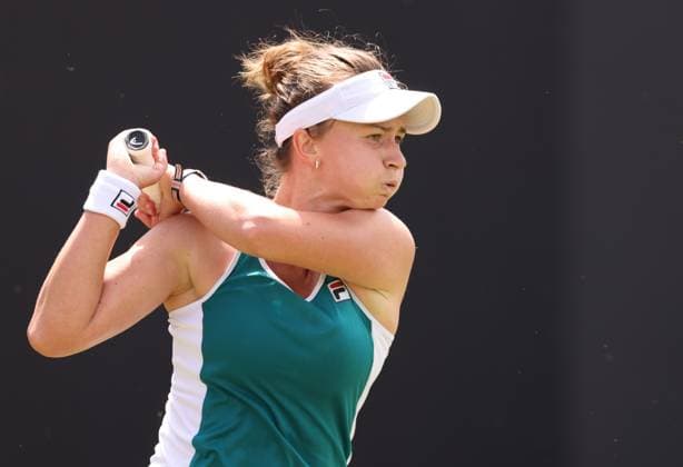 Mandatory Credit: Photo by Ryan Browne Shutterstock (13977103j) Barbora Krejcikova of the Czech Republic. Rothesay Classic, Day Three, Tennis, Edgbaston Priory Club, Birmingham, UK - 21 Jun 2023 Rothesay Classic, Day Three, Tennis, Edgbaston Priory Club, Birmingham, UK - 21 Jun 2023 Copyright: xRyanxBrowne Shutterstockx 13977103j