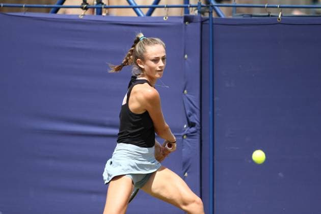 Ilkley Tennis Club, Ilkley, England, June 21st 2023: Isabelle Lacy during the W100 Ilkley against Aliona Bolsova at Ilkley Tennis Club (Sean Chandler SPP) Copyright: xSeanxChandlerx xSPPx spp-en-SeChSp-W100 Ilkley - Isabelle Lacy v Aliona Bolsova - Ilkley Tennis Club-3169