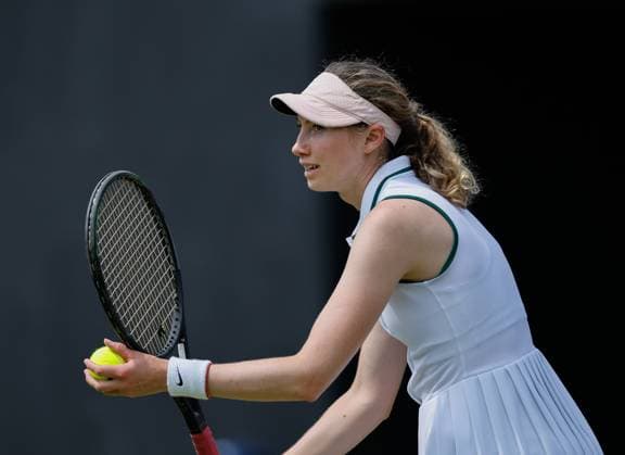 21st June 2023; Edgbaston Priory Club, Birmingham, England: Rothesay Classic Birmingham, Day 3; Cristina Busca (ESP) during her match against Barbora Krejcikova (CZE)  ActionPlus12521938 RogerxEvans
