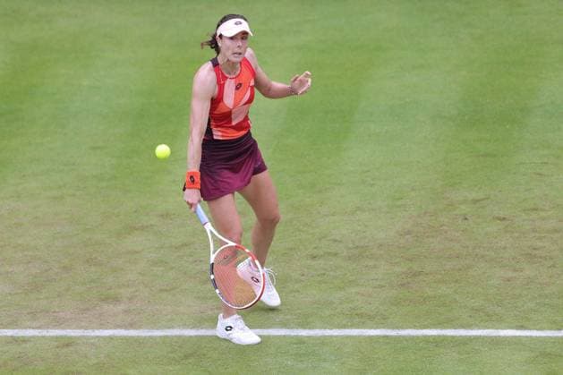 Alize Cornet, FRA, during first round at 2023 bett1 Open in Berlin, 21 06 2023