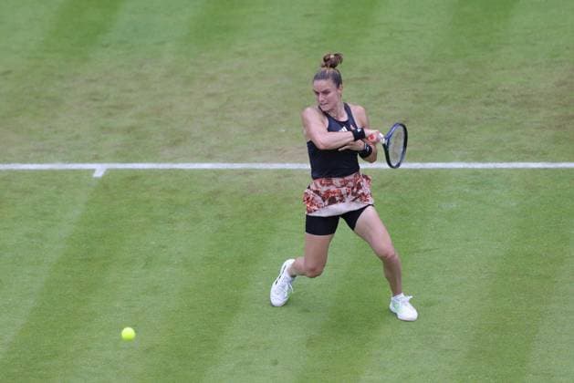 Maria Sakkari, GRE, during first round at 2023 bett1 Open in Berlin, 21 06 2023