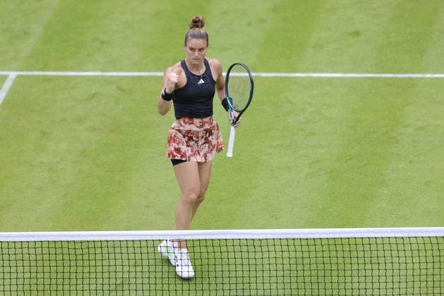 Maria Sakkari, GRE, during first round at 2023 bett1 Open in Berlin, 21 06 2023
