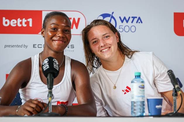 Press conference Noma NOHA AKUGUE GER and Jule NIEMEIER GER, bett1open presented by ecotrans Group, Berlin, LTTC Rot Weiß Berlin, 21 06 2023, Copyright: xClaudioxGärtnerx