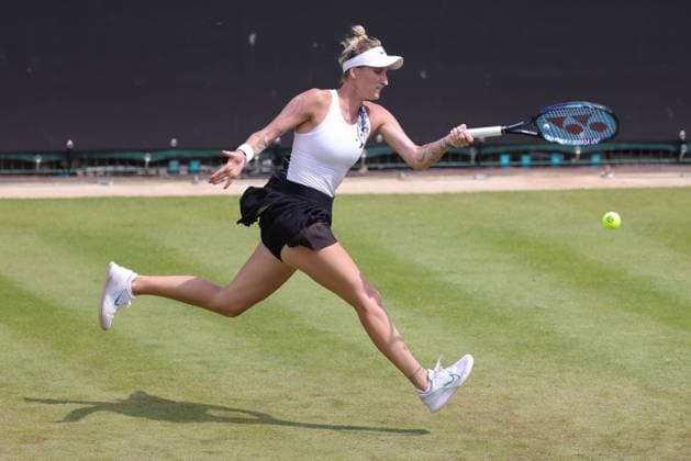 Marketa Vondrousova, CZE, during second round at 2023 bett1 Open in Berlin, 21 06 2023