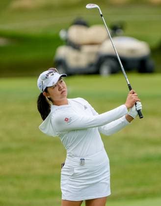 June 21, 2023, Springfield, NJ, USA: Rose Zhang (USA) hits an approach shot during a practice round of the KPMG Womens Golf Championship at Baltusrol Golf Club in Springfield, NJ on June 21, 2023. Eclipse Sportswire CSM Springfield USA - ZUMAcs17 20230621_zaf_cs17_015 Copyright: xScottxSeriox
