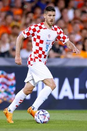 KRAMARIC Andrej Team Croatia UEFA Nations League 2023 Semi Final Match Holland Croatia 2 4 on 14 06 2023 in Rotterdam DFL REGULATIONS PROHIBIT ANY USE OF PHOTOGRAPHS as IMAGE SEQUENCES and or QUASI VIDEO Copyright: xLacixPerenyix